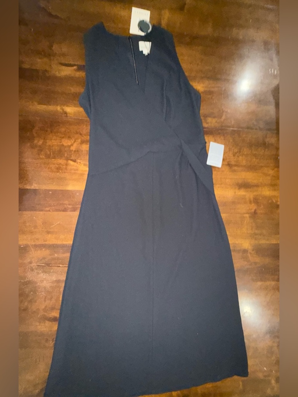 New! Luxely Black Sleeveless Midi Dress — Size 4 — Retail $188